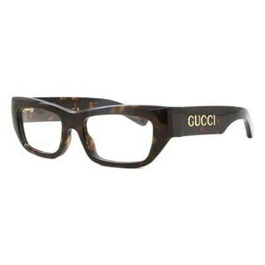 NEW GUCCI SQUARE EYEGLASSES GUCCI HAVANA CLEAR EYEWEAR